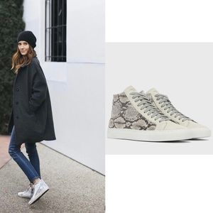 P448 Women's Star Python High-Top Sneaker